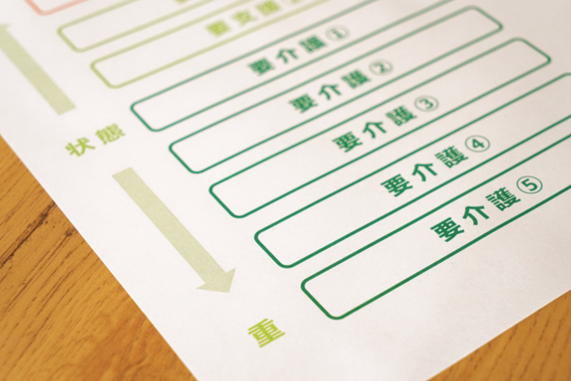 要介護度を示す資料